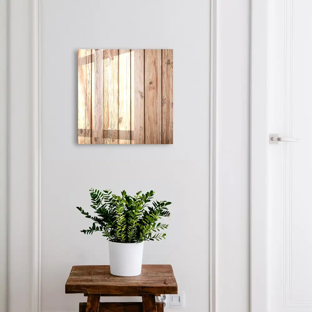 Boîte à clés planches en bois naturel au grain magnifique