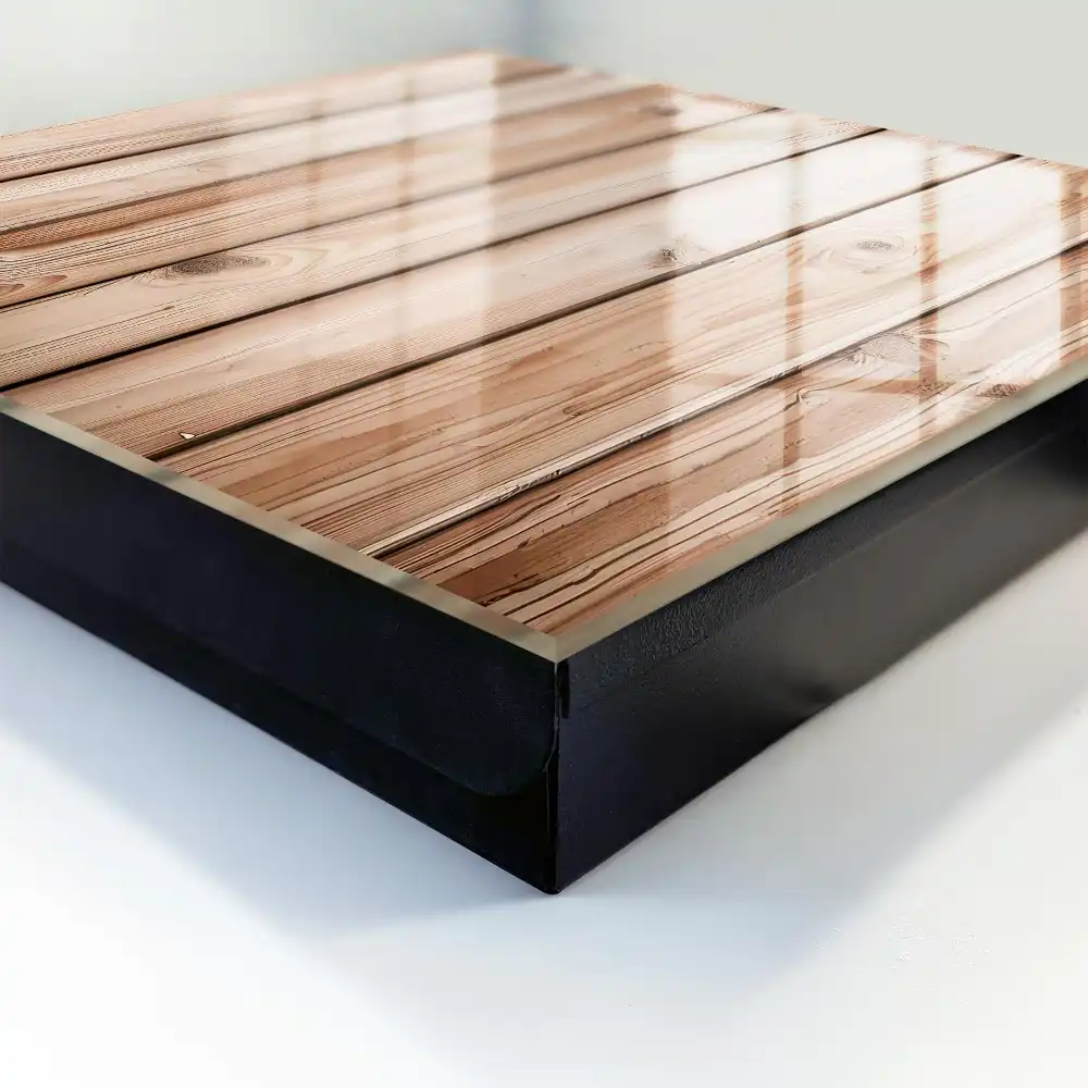 Boîte à clés planches en bois naturel au grain magnifique