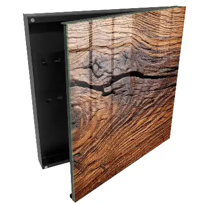 Boîte à clés bois au grain expressif et à l'atmosphère chaleureuse