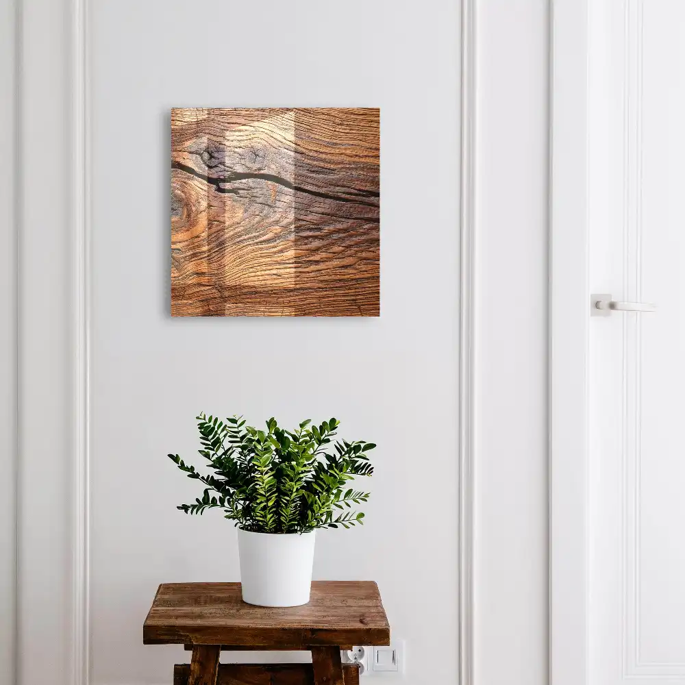 Boîte à clés bois au grain expressif et à l'atmosphère chaleureuse