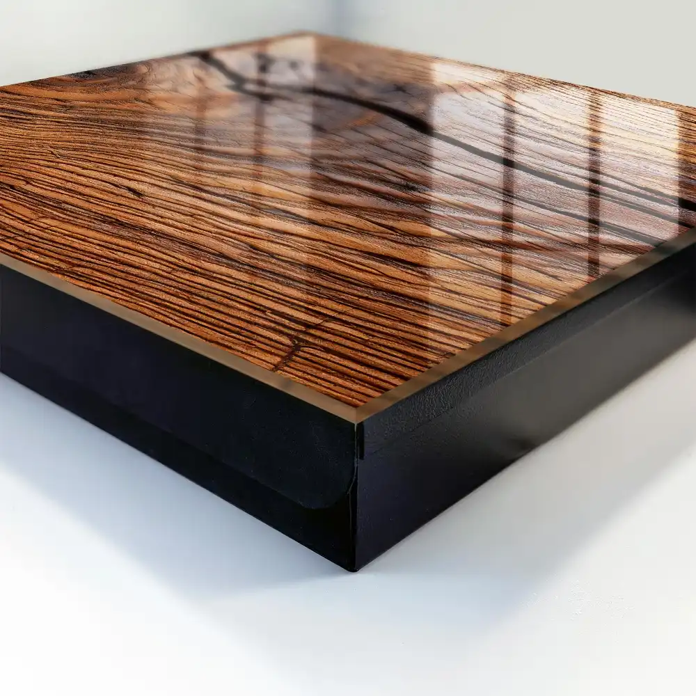Boîte à clés bois au grain expressif et à l'atmosphère chaleureuse