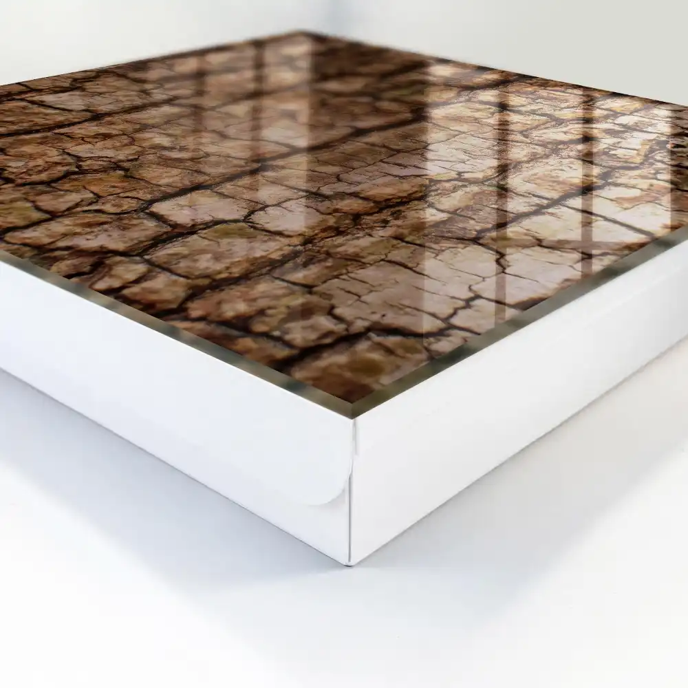 Boîte à clés texture de bois riche avec un motif naturel