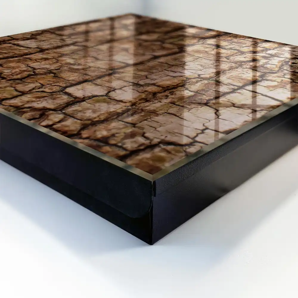 Boîte à clés texture de bois riche avec un motif naturel