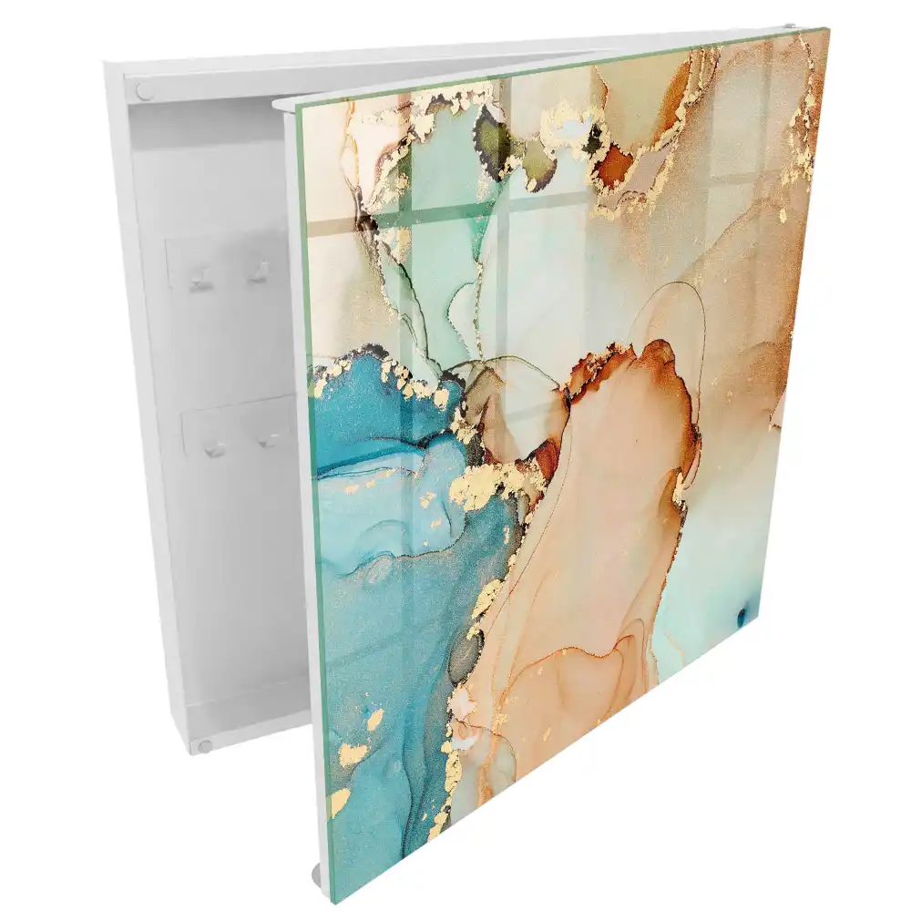 Armoire à clés des couleurs sensuelles et des lignes fluides enchantent