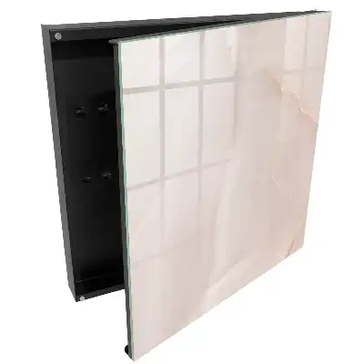 Armoire à clés structures délicates beiges et crème