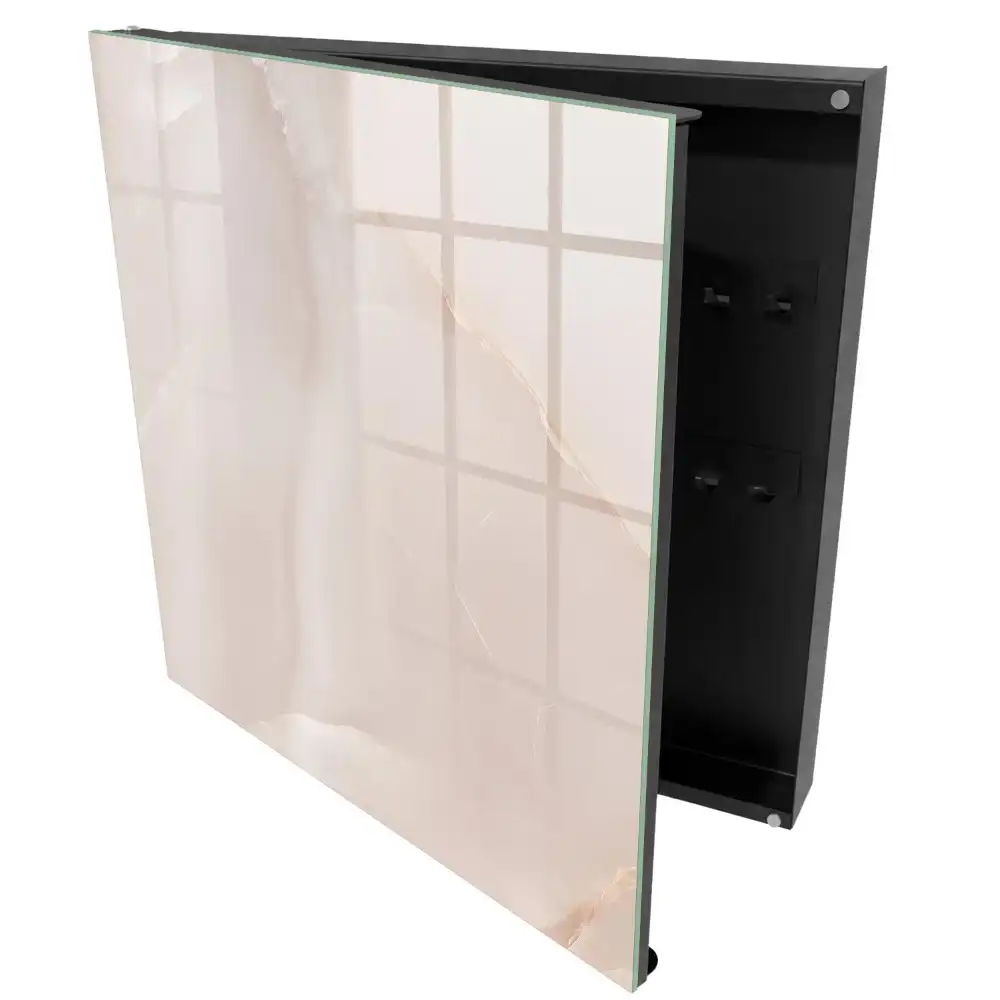 Armoire à clés structures délicates beiges et crème