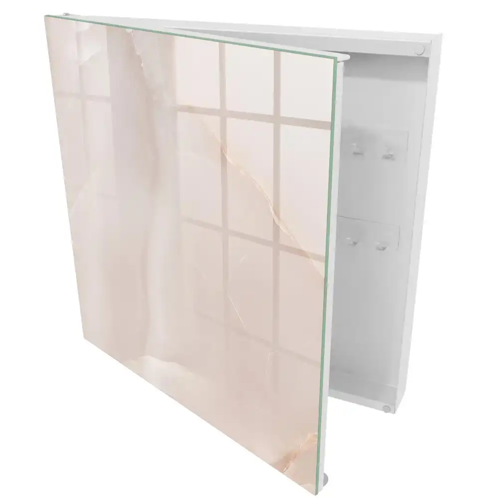 Armoire à clés structures délicates beiges et crème