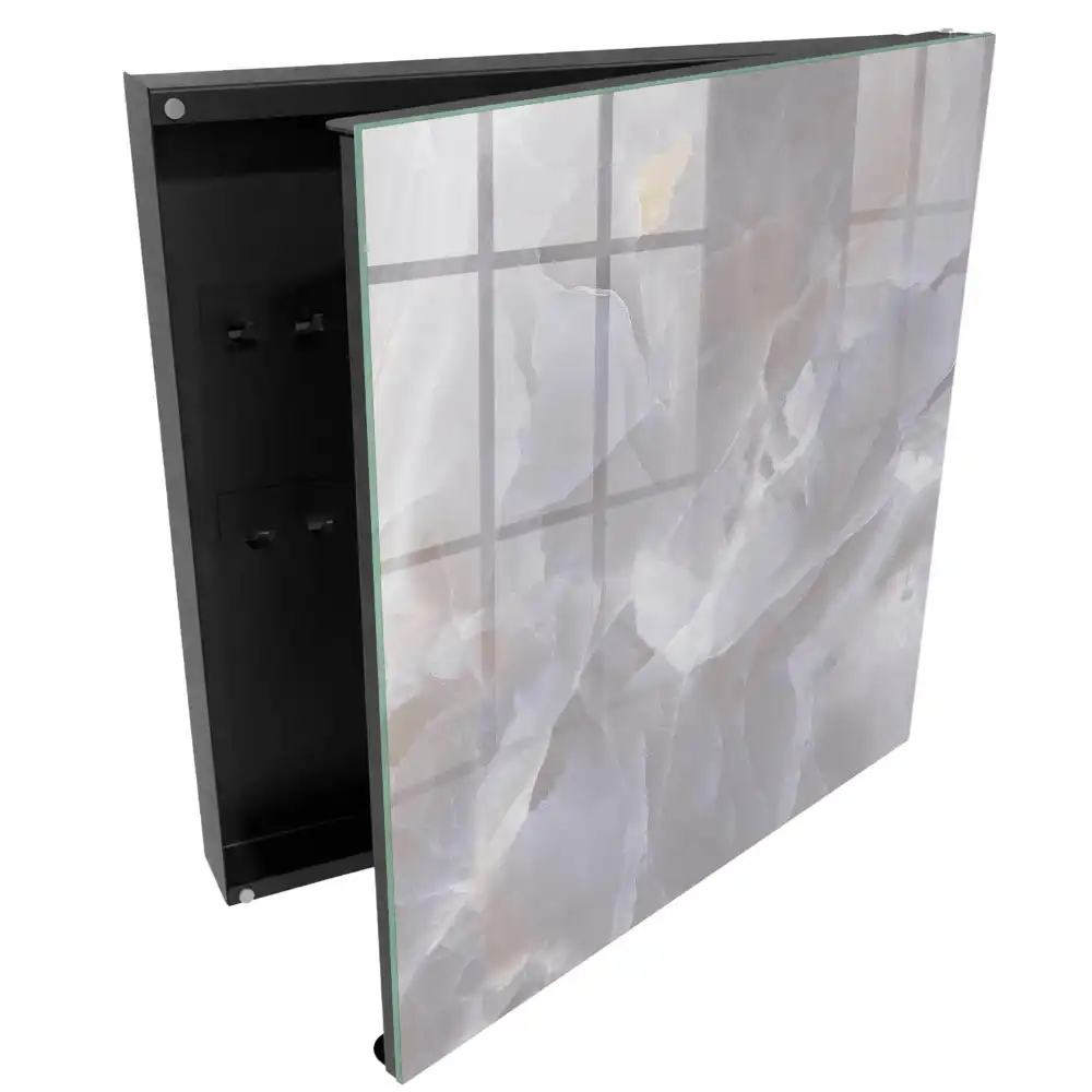 Armoire à clés texture abstraite dans des tons de gris
