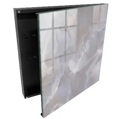 Armoire à clés texture abstraite dans des tons de gris