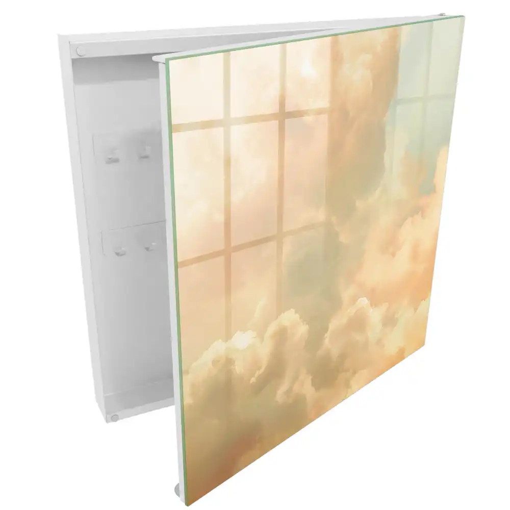 Armoire à clés des nuages ​​dans un ciel pastel une paix sans nuages
