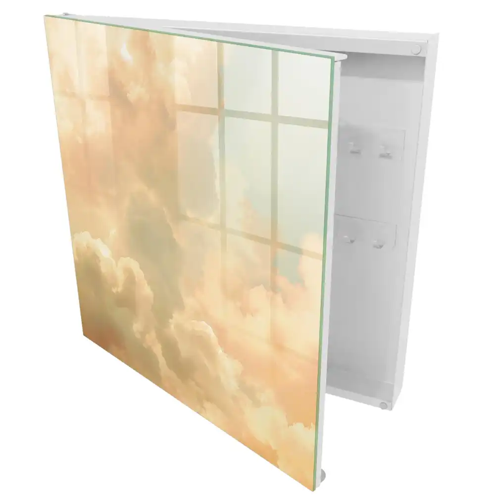Armoire à clés des nuages ​​dans un ciel pastel une paix sans nuages