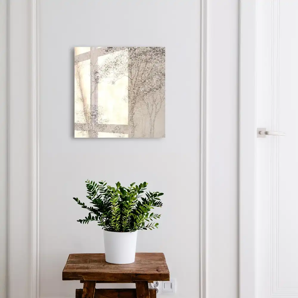 Armoire à clés un motif d'arbre subtil dans des nuances délicates