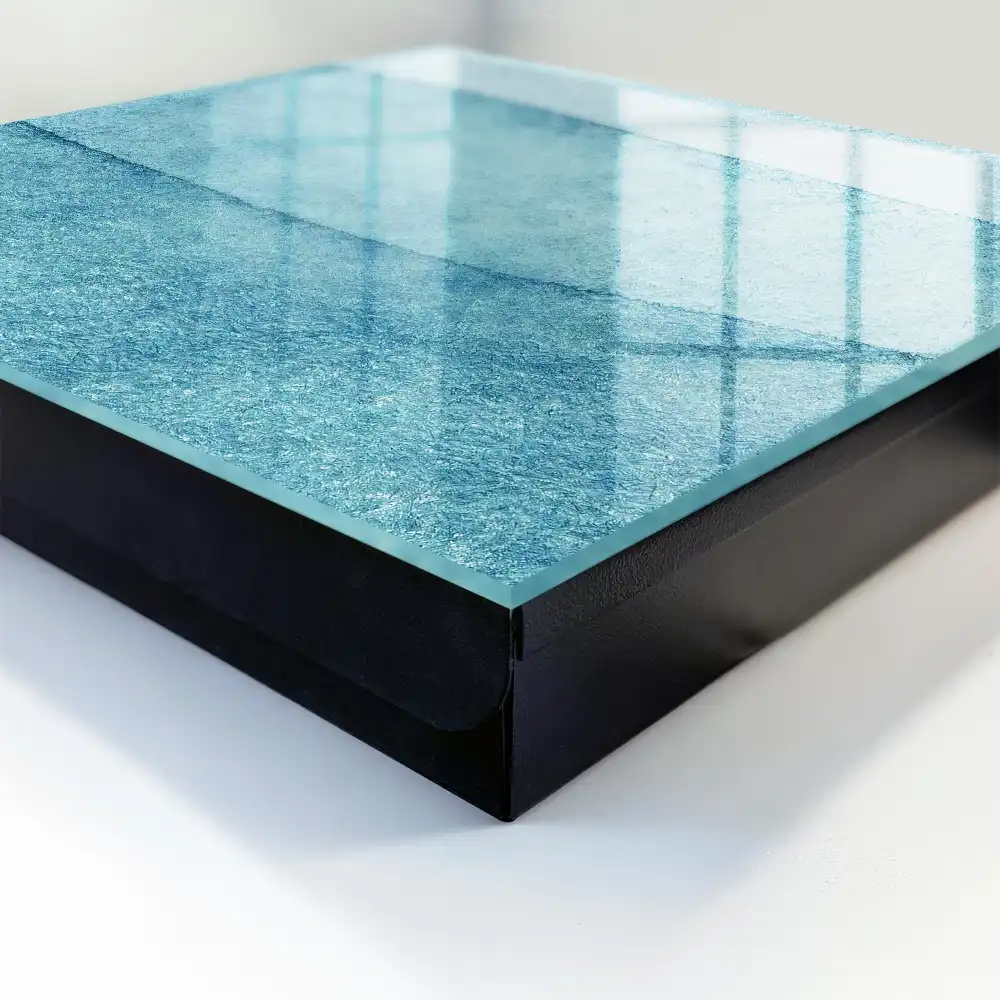 Boîte à clés murale des vagues et des textures subtiles dans des nuances de bleu