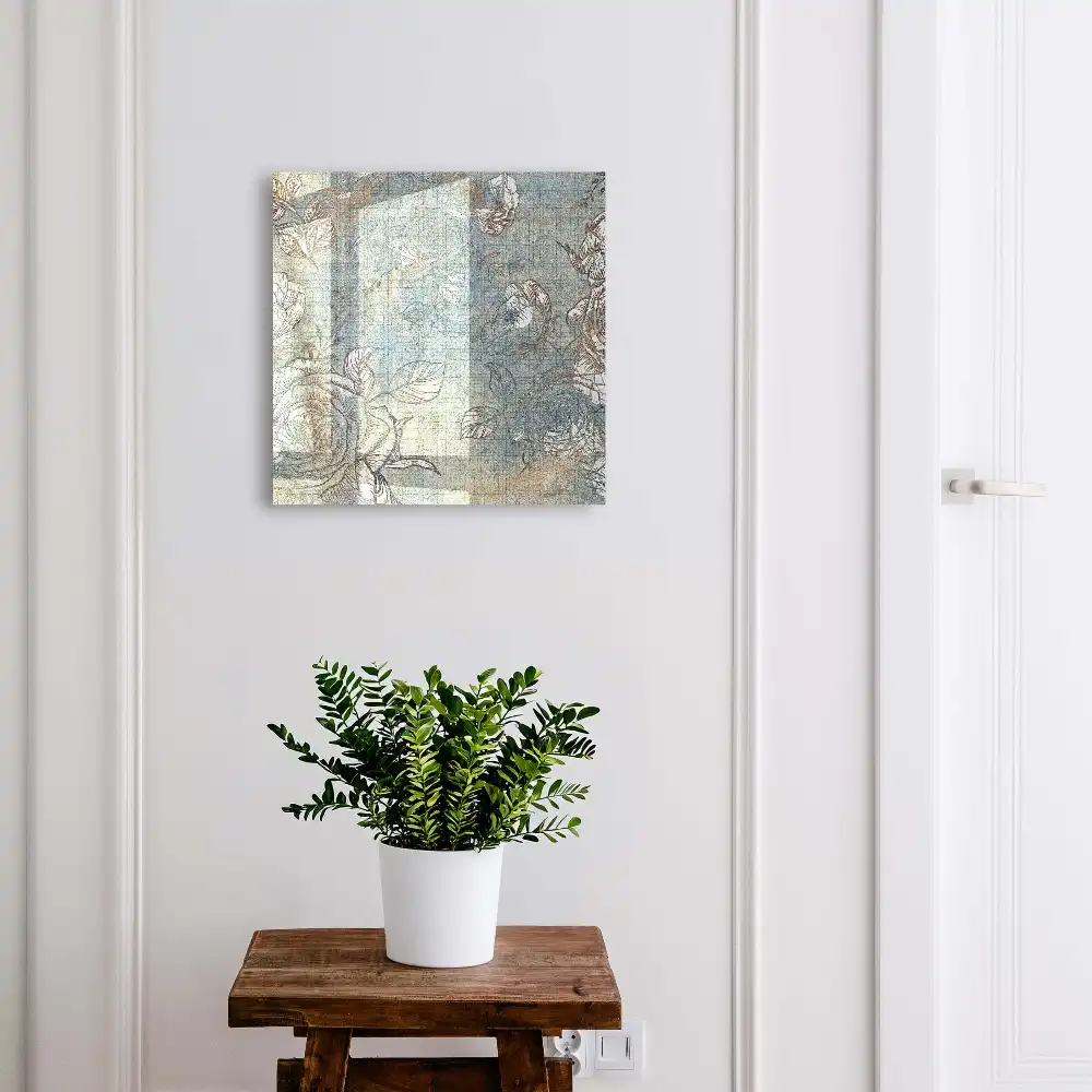 Boîte à clés fleurs et feuilles créant paix et élégance