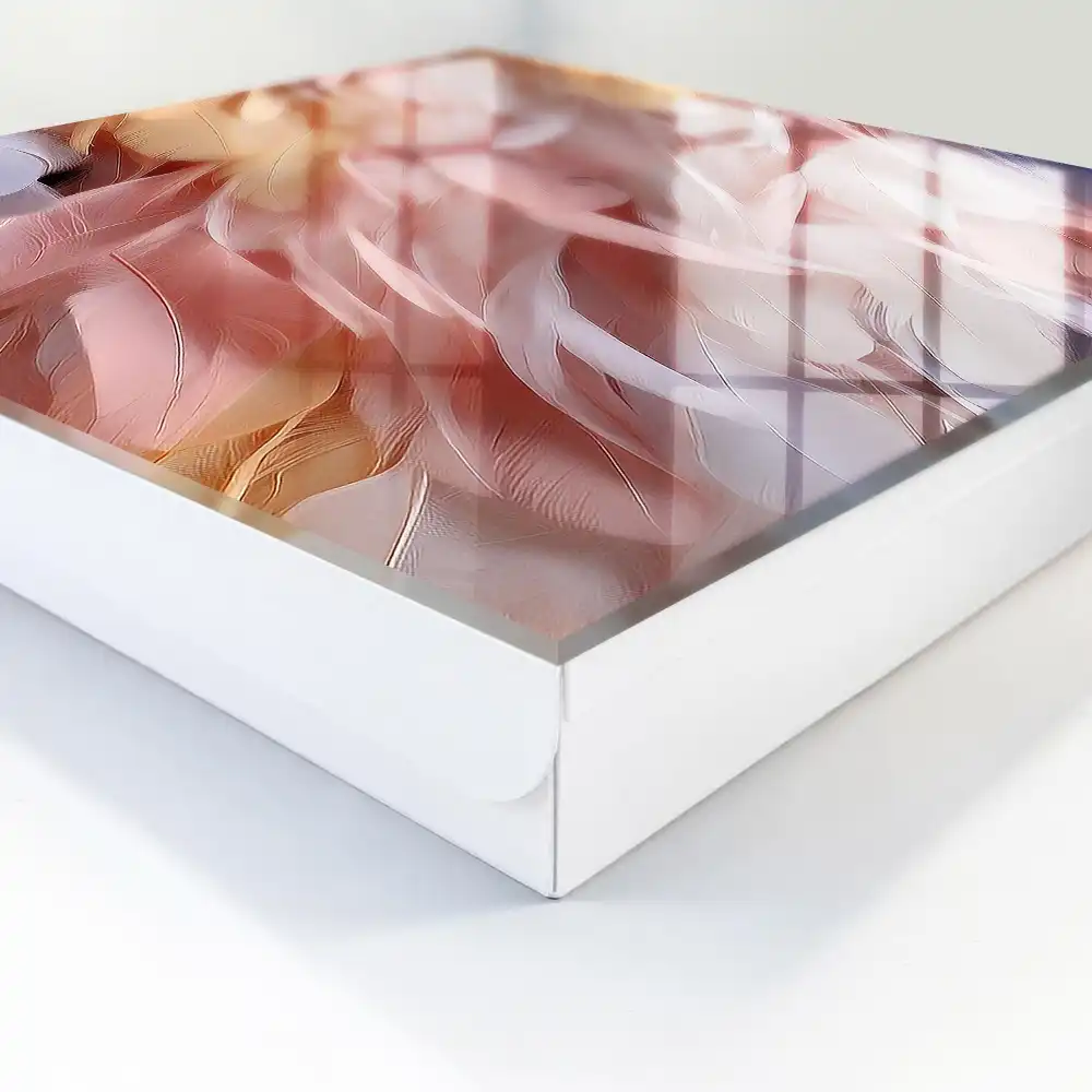Boîte à clés des plumes pastel pour un effet de légèreté et d'harmonie