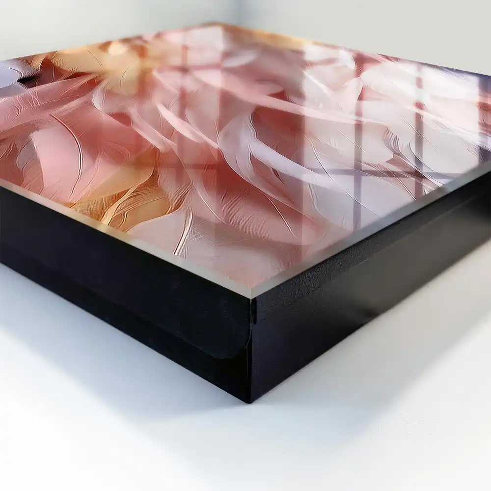 Boîte à clés des plumes pastel pour un effet de légèreté et d'harmonie