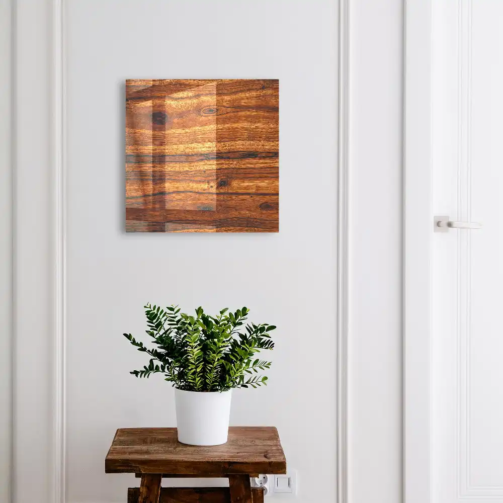 Armoire à clés bois chaleureux au grain distinct