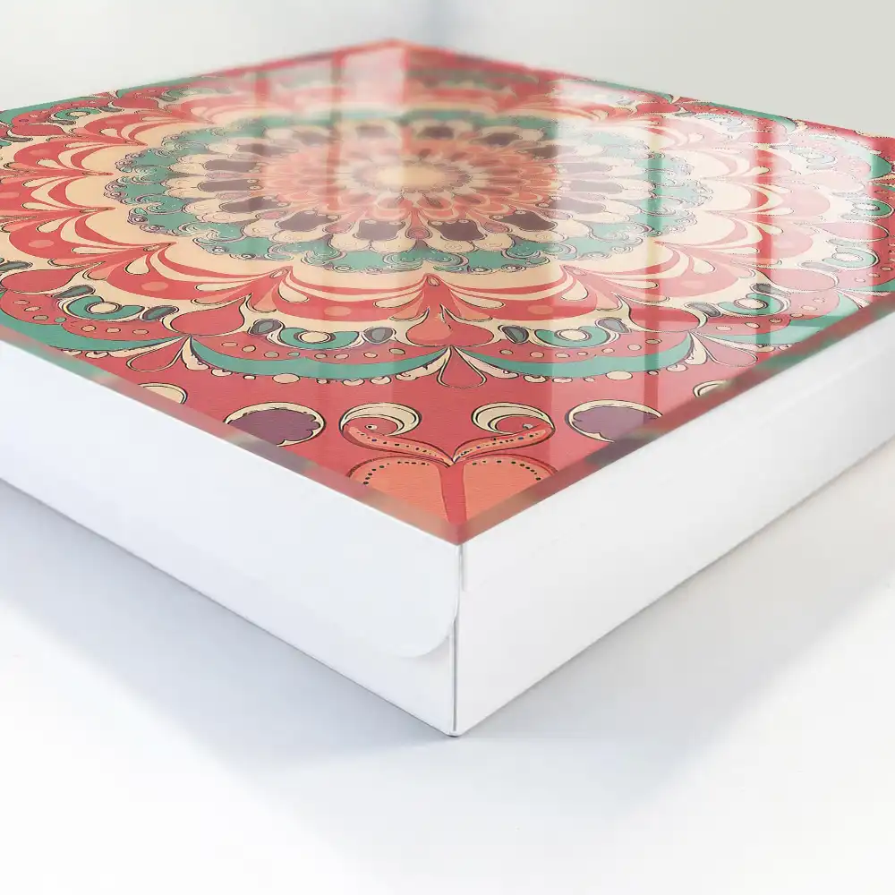 Armoire à clés mandala aux détails saisissants et aux motifs harmonieux