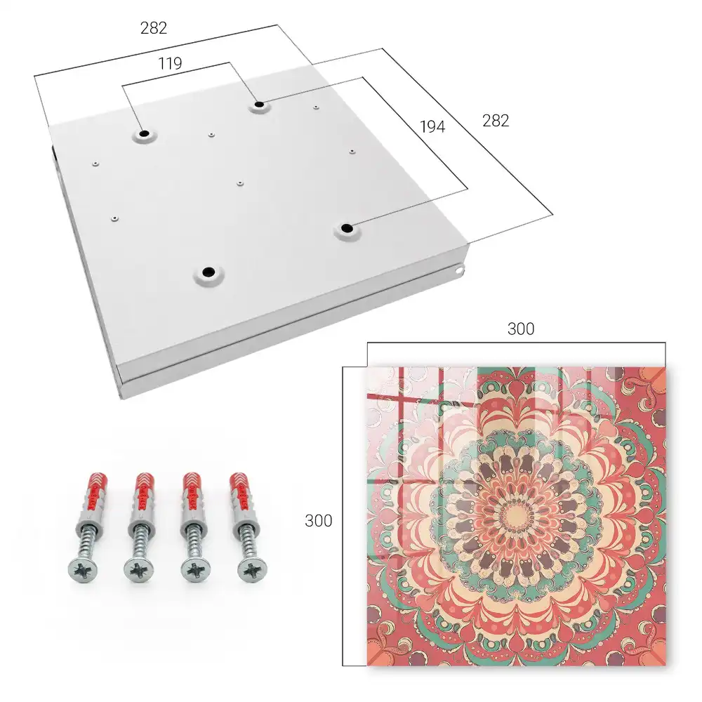 Armoire à clés mandala aux détails saisissants et aux motifs harmonieux