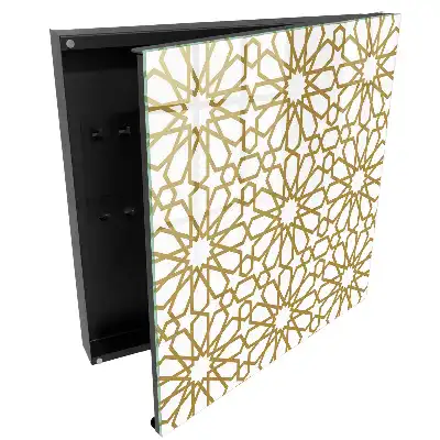 Armoire à clés géométrie classique dans un agencement harmonieux