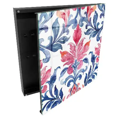 Armoire à clés des ornements colorés pleins de vie