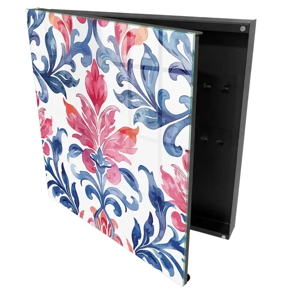 Armoire à clés des ornements colorés pleins de vie