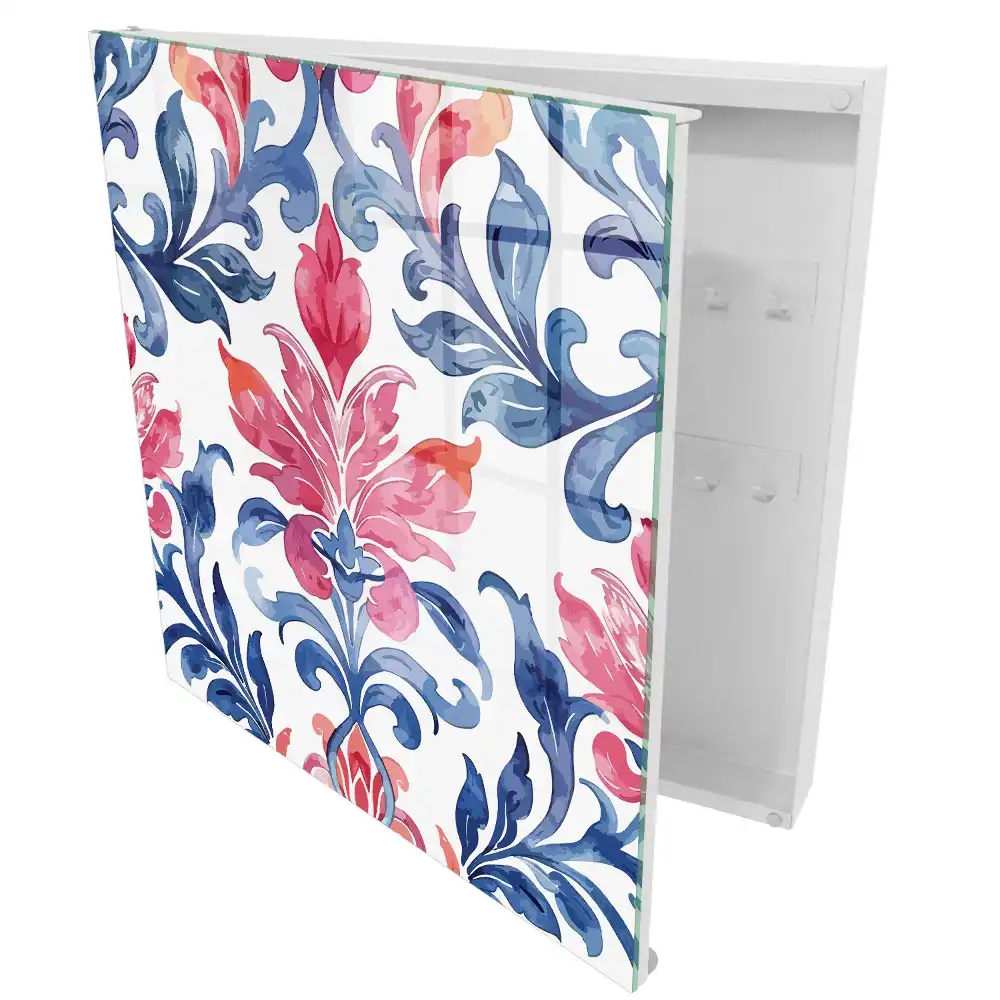 Armoire à clés des ornements colorés pleins de vie
