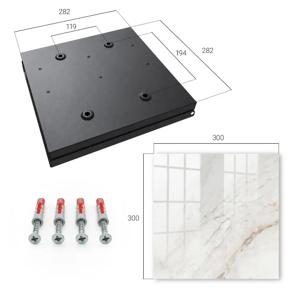 Armoire à clés lignes beiges élégance subtile simplicité