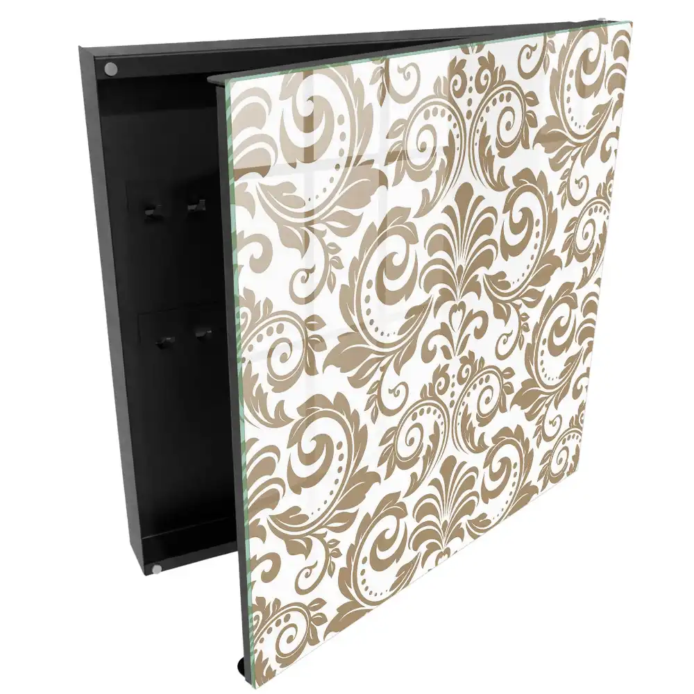 Armoire à clés un motif floral d'une élégance classique
