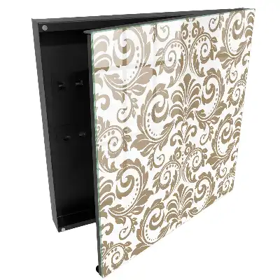 Armoire à clés un motif floral d'une élégance classique