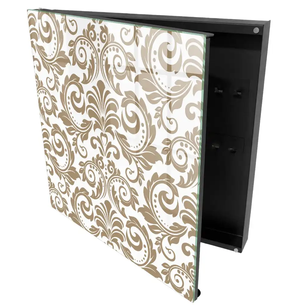 Armoire à clés un motif floral d'une élégance classique