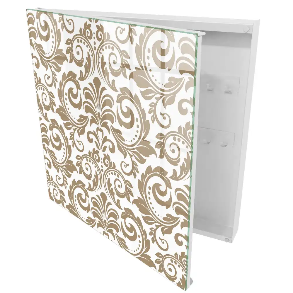Armoire à clés un motif floral d'une élégance classique