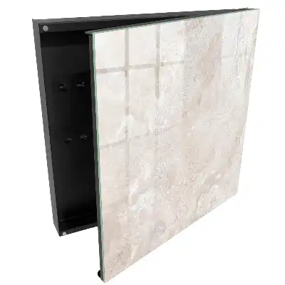 Armoire à clés des motifs subtils dans des tons beiges