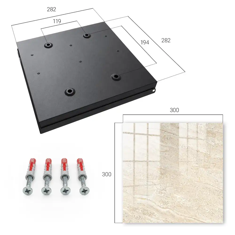 Armoire à clés ondulations beiges subtiles à la texture chaude