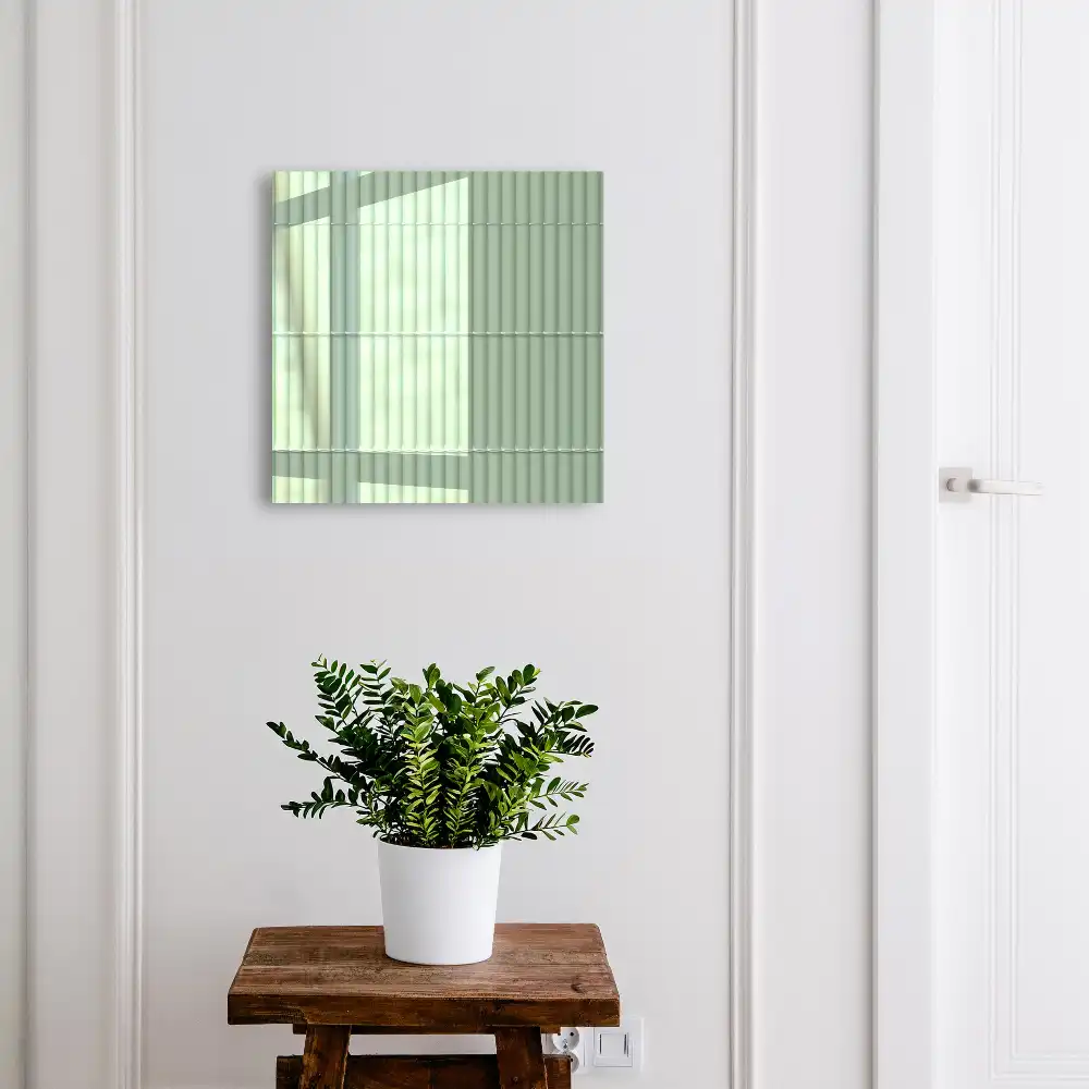 Boîte à clés rayures subtiles régularité harmonie de la verdure