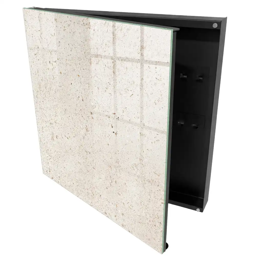 Armoire à clés des textures beiges délicates au caractère naturel