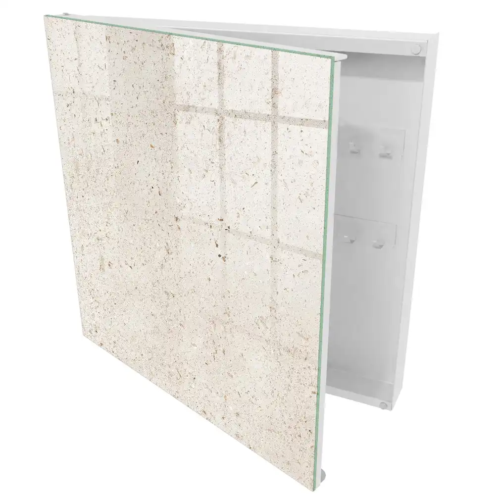 Armoire à clés des textures beiges délicates au caractère naturel