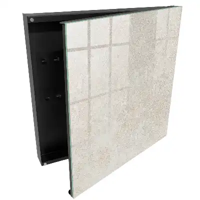 Armoire à clés texture beige à motif naturel