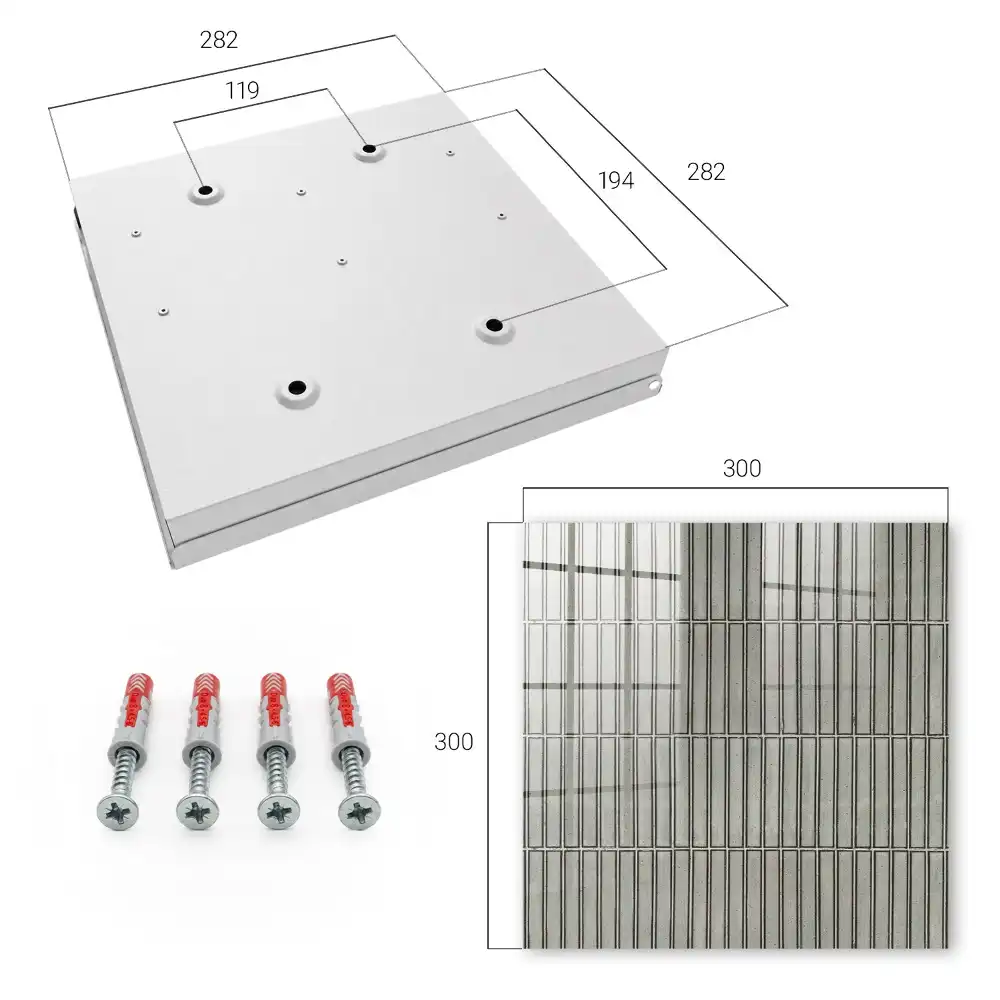 Boîte à clés motif géométrique répétitif