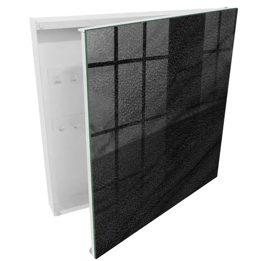 Armoire à clés texture dans les tons de noir et de gris