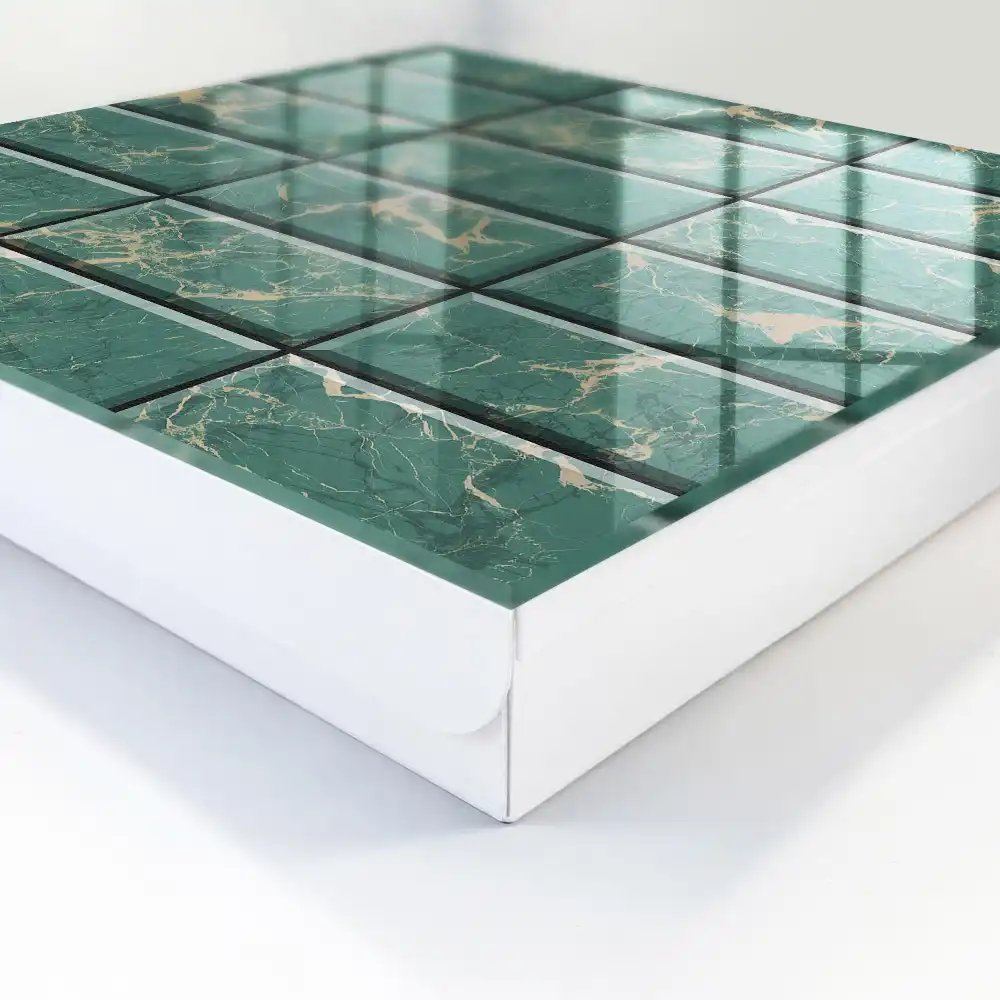 Armoire à clés carreaux de marbre vert modernes