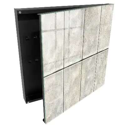 Armoire à clés texture de carrelage aux délicates nuances de gris