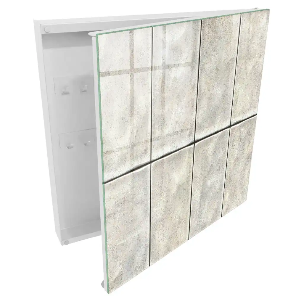Armoire à clés texture de carrelage aux délicates nuances de gris