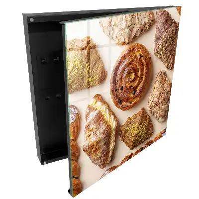 Boîte à clés murale les pâtisseries à la crème et aux amandes sont délicieuses