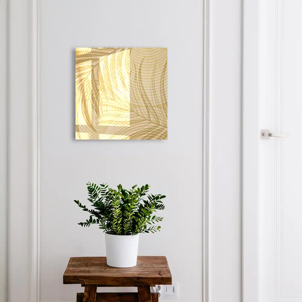 Armoire à clés feuilles discrètes dans des tons beiges