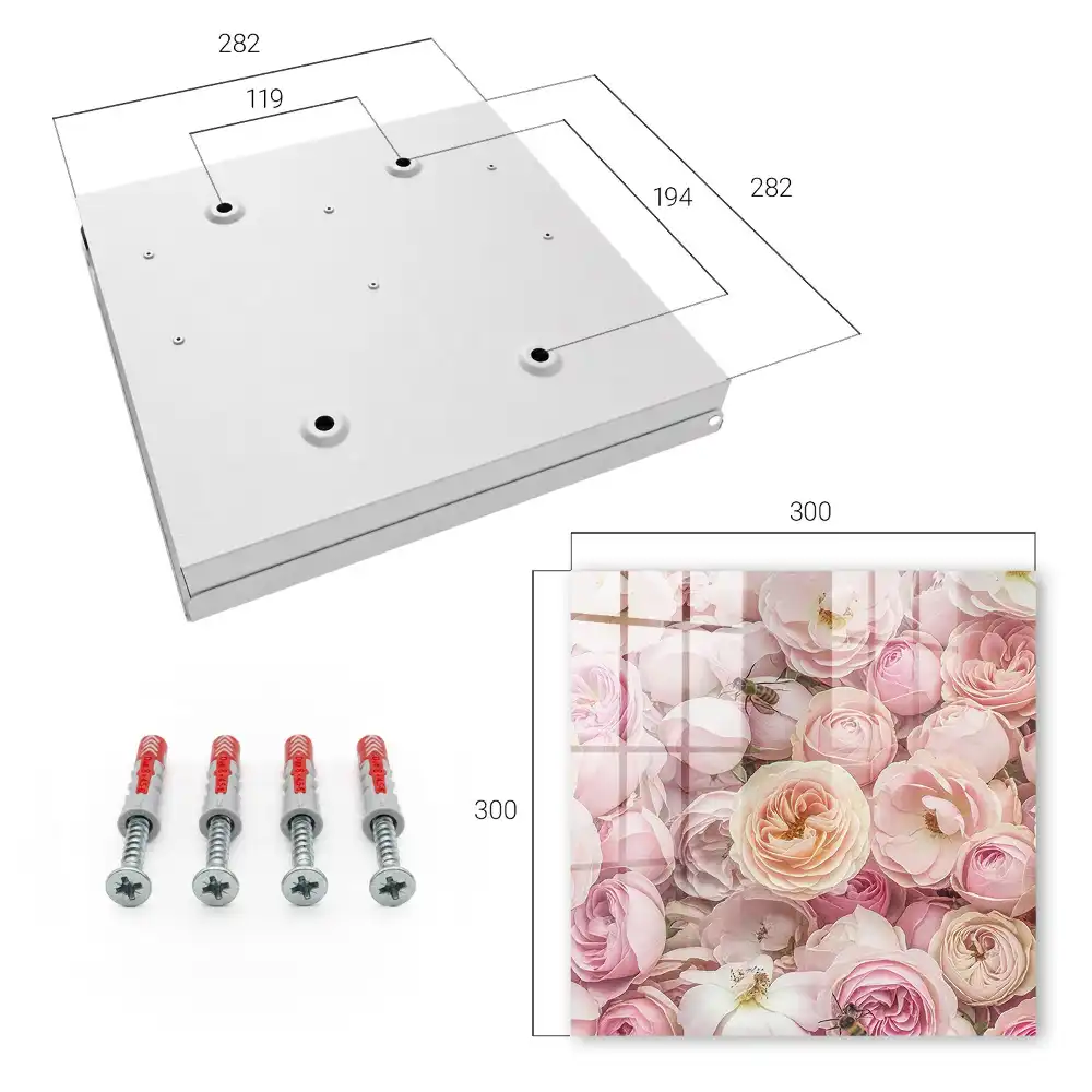 Boîte à clés des roses et des abeilles charmantes aux couleurs délicates