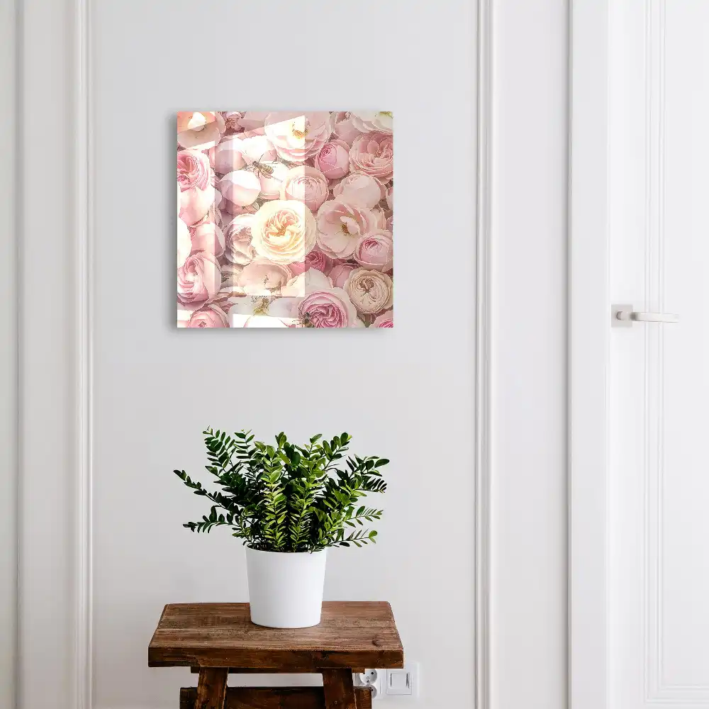 Boîte à clés des roses et des abeilles charmantes aux couleurs délicates