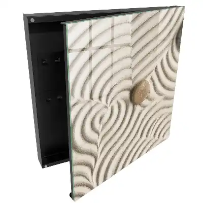 Armoire à clés motifs délicats Mousse et pierre