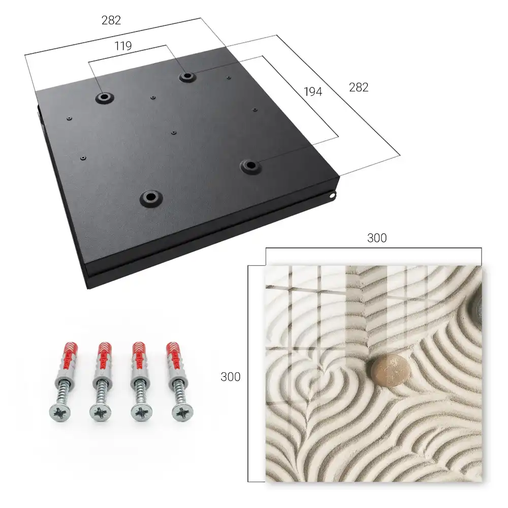 Armoire à clés motifs délicats Mousse et pierre