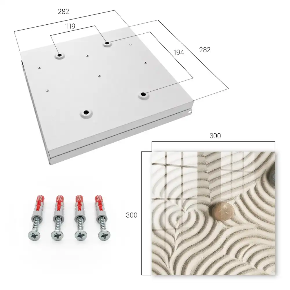 Armoire à clés motifs délicats Mousse et pierre